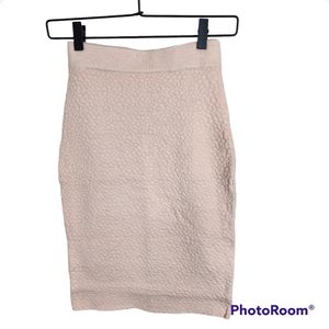 New Lucy Paris Pink Pencil Skirt Knit Stretch Size M